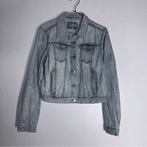 Loft‎ Medium Light Wash Denim Jean Jacket CP